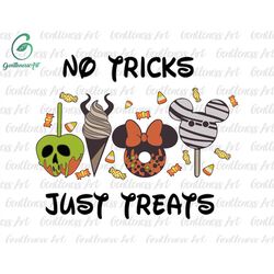 no trick just treats snack halloween, carnival food, trick or treat, spooky vibes, boo svg, fall svg, holiday season