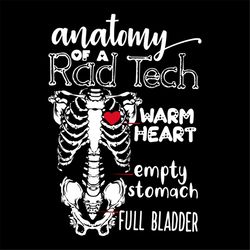 anatomy of a rad tech warm heart, empty stomach, full bladder, body svg, trending svg, anatomy svg, warm heart svg, empt