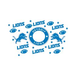 detroit lions starbucks wrap svg, sport svg, football svg, starbucks wrap svg, starbucks cup svg, starbucks full wrap, s