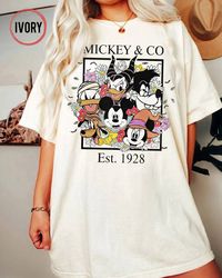 mickey and co halloween comfort colors shirt, mickey and co 1928 shirt