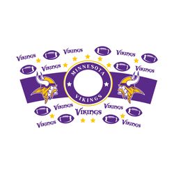 minnesota vikings starbucks wrap svg, sport svg, football svg, starbucks wrap svg, starbucks cup svg, starbucks full wra