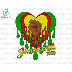 melting heart black juneteenth 1865 svg, juneteenth fist, equality rights svg, black live matter svg, african american s