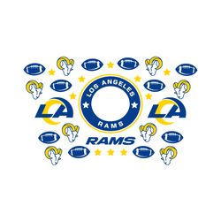 los angeles rams starbucks wrap svg, sport svg, football svg, starbucks wrap svg, starbucks cup svg, starbucks full wrap