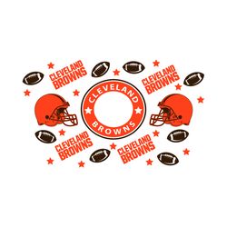 cleveland browns starbucks wrap svg, sport svg, football svg, starbucks wrap svg, starbuck cleveland svg, starbucks cup