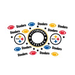 pittsburgh steelers starbucks wrap svg, sport svg, football svg, starbucks steelers svg, starbucks cup svg, starbucks fu