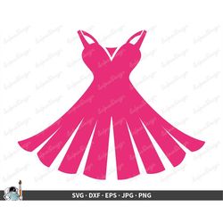 ballet ballerina dress svg  clip art cut file silhouette dxf eps png jpg  instant digital download