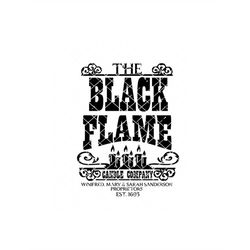 black flame candle co. svg,  tshirt design, diy, halloween party, trick or treat