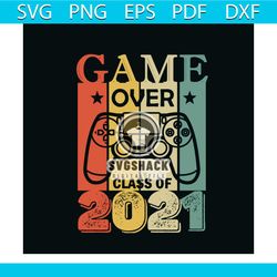 game over class of 2021 vintage svg,trending svg, graduation svg, graduation 2021 svg, graduation gift svg, back to scho