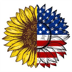sunflower american flag svg, independence svg, america flag sunflower svg, sunflower svg, american flag svg, 4th of july