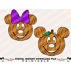 mouse pumpkin face svg, halloween pumpkin svg, digital cut files in svg, dxf, png and jpg, printable clipart, instant do