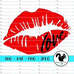 love lips valentines day svg, kissing lips with love, lipstick, valentine, sexy lips kiss clipart, cut file, digital dow