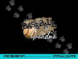 baseball grandma leopard mother s day png, sublimation copy