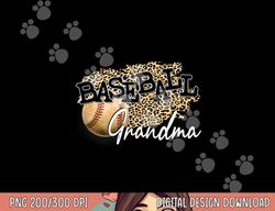 baseball grandma leopard mother s day png, sublimation copy