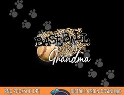 baseball grandma leopard mother s day png, sublimation copy