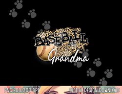 baseball grandma leopard mother s day png, sublimation copy