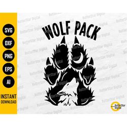 wolf pack svg | wolfpack svg | wild animal t-shirt decals vinyl graphics | cricut cut files silhouette clipart vector di