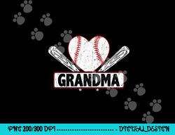 baseball grandma matching family softball baseball lover png, sublimation copy