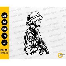 woman soldier svg | us military svg | army shirt graphics illustration | cricut silhouette cut files clip art vector dig