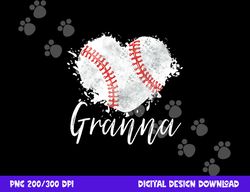 baseball granna png, sublimation baseball love heart copy