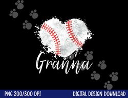 baseball granna png, sublimation baseball love heart copy