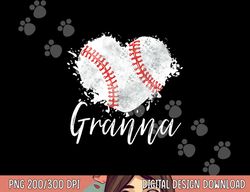 baseball granna png, sublimation baseball love heart copy