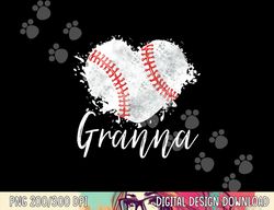 baseball granna png, sublimation baseball love heart copy