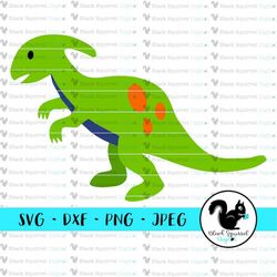 Dinosaur SVG, Boy Dino Birthday, Fossil Party, Saurolophus aka ducky, Baby Dino Shower Clipart, Print & Cut File, Silhou