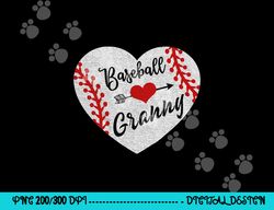 baseball heart granny grandma shirt mother s day gift png, sublimation copy