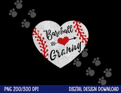 baseball heart granny grandma shirt mother s day gift png, sublimation copy