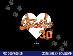 baseball heart kyle tucker houston mlbpa png, sublimation copy