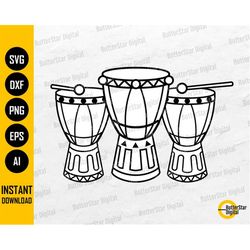 african drums svg | djembe svg | jembe svg | musical instrument svg | cricut cameo cut file printable clip art vector di