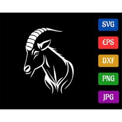 goat svg | high-quality vector cut file for cricut | svg - eps - dxf - png - jpg | silhouette cameo | cricut explore