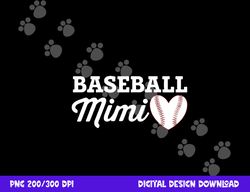 baseball mimi love heart baseball sports png, sublimation copy