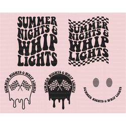 summer nights and whip lights svg, mud riding svg, race day svg, racing shirt svg, race vibes svg, summer race svg, race