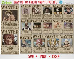 all wanted characters  in one piece anime