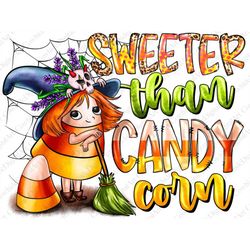 halloween png, western png, halloween png, spooky png,  sweeter than candy corn png, sublimation design, digital downloa