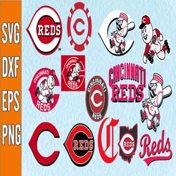 bundle 14 files cincinnati reds baseball team svg, cincinnati reds svg,mlb team  svg, mlb svg, png, dxf, eps, jpg, insta