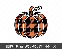 buffalo plaid pumpkin svg, pumpkin svg, fall autumn svg,thanksgiving pumpkin svg, halloween svg, pumpkin svg for cricut-