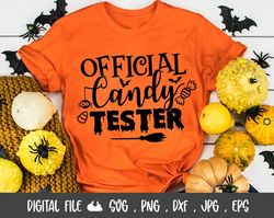 official candy tester svg, halloween svg, candy tester, sweets, trick or treat, digital download, svg for cricut-cut fil
