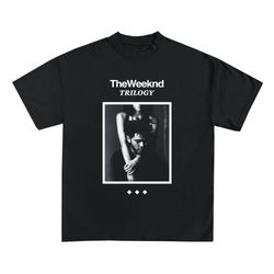 the weeknd trilogy album t-shirt | rare promo abel merch tee | hip hop graphic print starboy