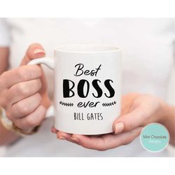 best boss ever - gift for boss, world's best boss, custom gift for boss, boss name mug, manager gift, funny boss mug, fu