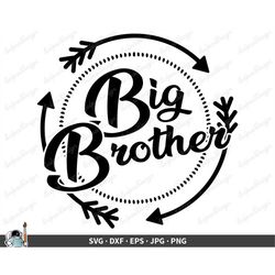 big brother svg  clip art cut file silhouette dxf eps png jpg  instant digital download