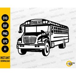 school bus svg | schoolbus svg | school decal vinyl graphics | cricut silhouette cutting file cuttable clipart vector di