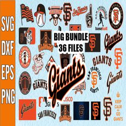 bundle 36 files san francisco giants baseball team svg, san francisco giants svg, mlb team  svg, mlb svg, png, dxf, eps,