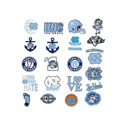 north carolina tar heels bundle svg, sport svg, north carolina tar heels svg, north carolina tar heels logo svg, north c