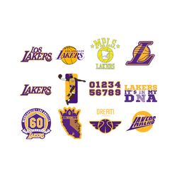 los angeles lakers bundle svg, sport svg, los angeles lakers svg, los angeles lakers logo svg, los angeles lakers fan sv