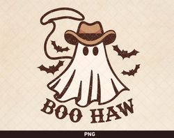 boo haw png, retro halloween design, western halloween sublimation