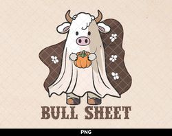 bull sheet png, halloween cow png, western halloween png