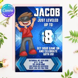 virtual reality invitation, virtual reality digital invitation, virtual reality birthday invitation, vr birthday invites