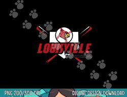 Louisville Cardinals Baseball Bats Officially Licensed png,sublimation  copy